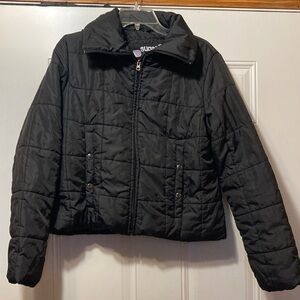 Sugarfly Black Quilted Jacket XL